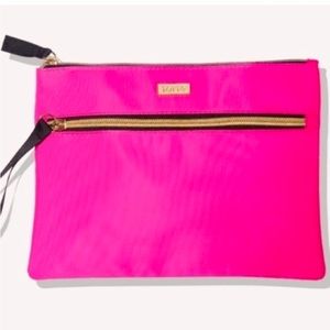 Tarte Neon Pink Cosmetic Bag NWT